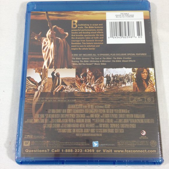 The Bible-2013-The Epic Miniseries-Roma Downey-4 Disc Set-(Blu-ray)-New - Picture 4 of 8